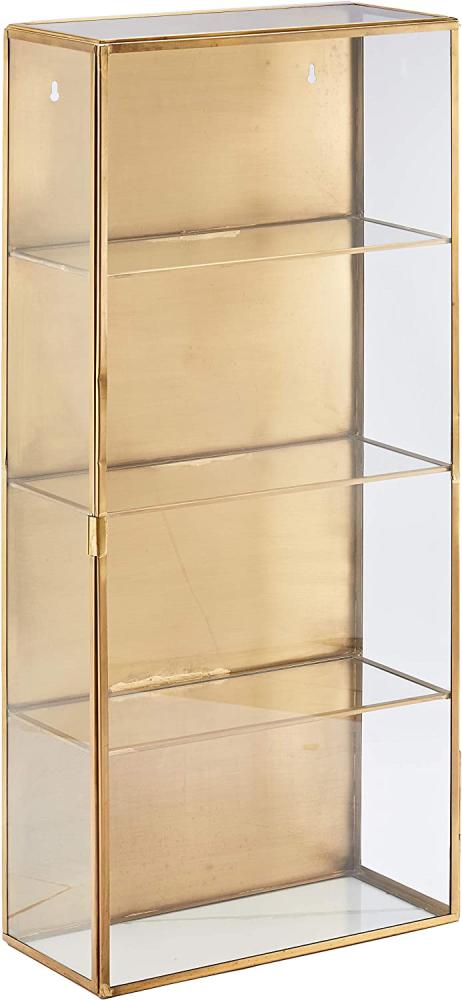 Schrank Glass aus Messing mit Gold Finish Bild 1