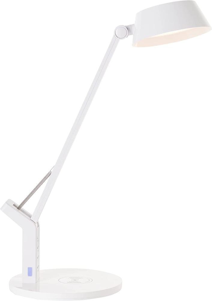 BRILLIANT Lampe, Kaila LED Tischleuchte mit Induktionsladeschale weiß, 1x LED integriert, 8W LED integriert, (710lm, 3100-6100K), Kabelloses Aufladen von mobilen Geräten Bild 1