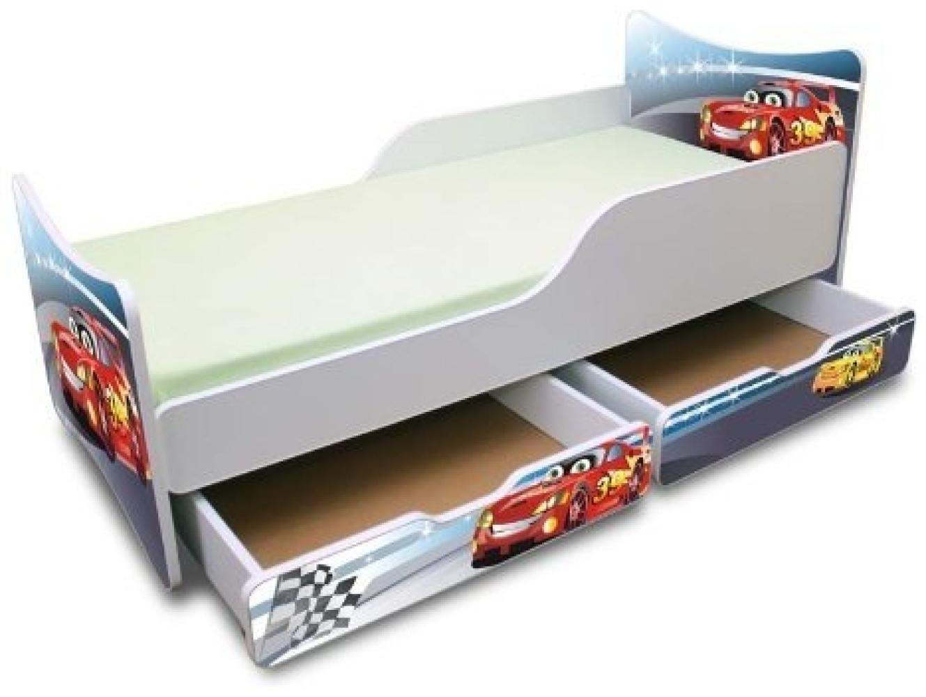 Best For Kids 'Cars 2' Kinderbett mit Schaummatratze 90x180 rot Bild 1
