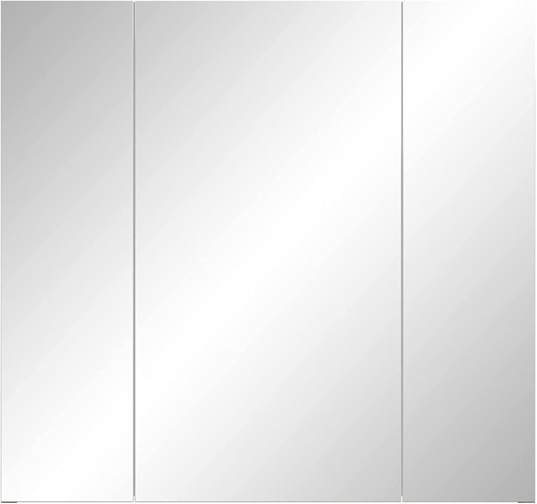 Badezimmer Spiegelschrank Riva in Rauchsilber grau 80 x 75 cm Bild 1