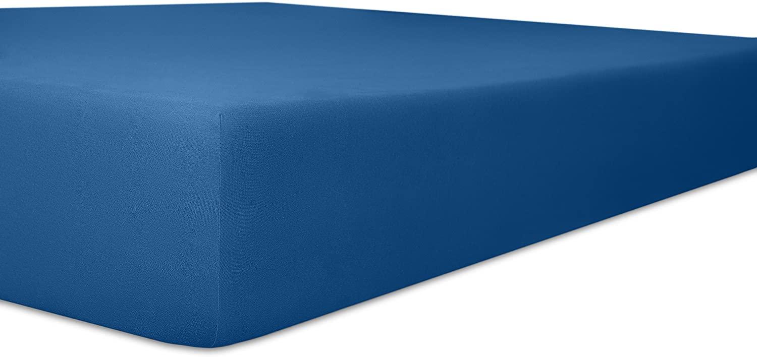 Kneer Qualität 93 Exclusive-Stretch Spannbetttuch, 120x200-130x220, 40 Kobalt Bild 1
