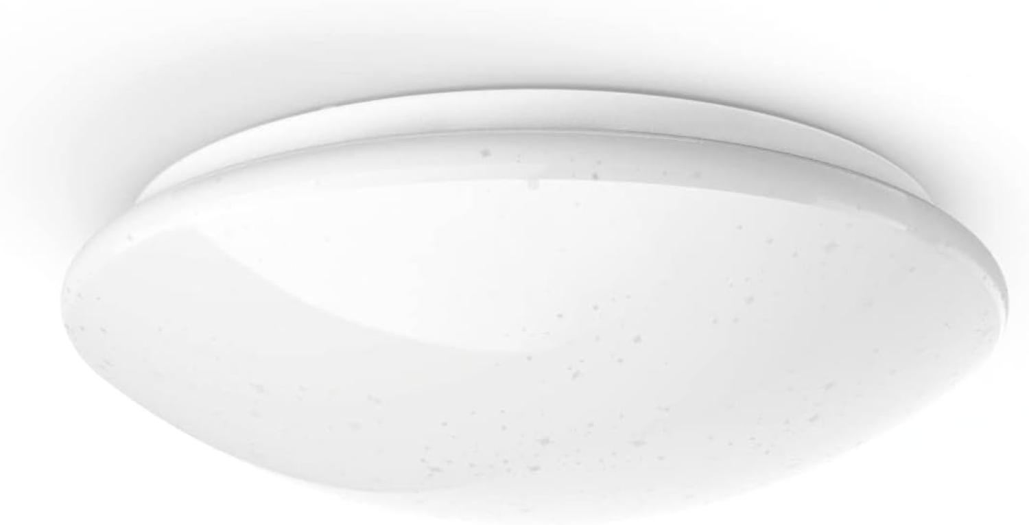 Hama LED Deckenleuchte dimmbar per App- u. Sprachsteuerung (WLAN Lampe Alexa/Google Home kompatibel, Deckenlampe f. Schlafzimmer, Kinderzimmer, Wohnzimmer, kein Hub/Gateway benötigt, Ø 30cm) Bild 1