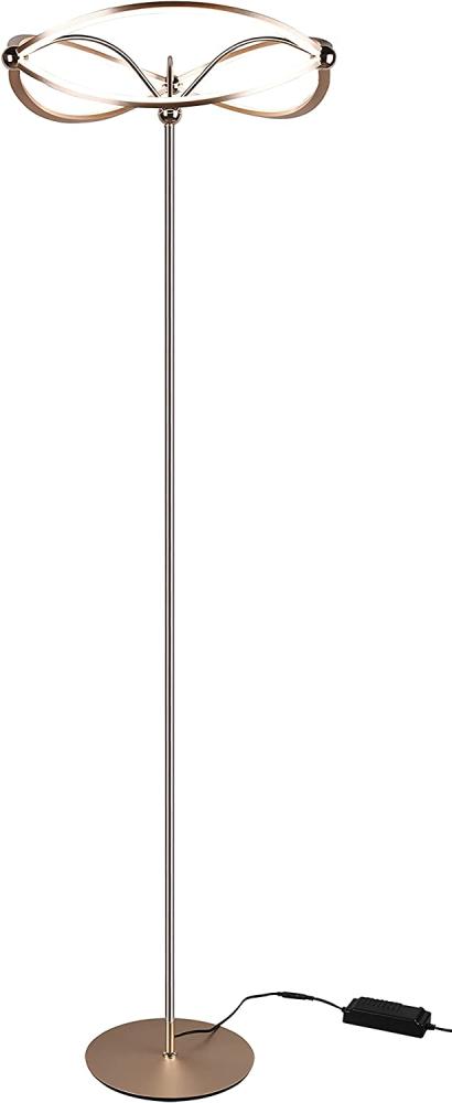 Moderne LED Stehlampe CHARIVARI Messing matt, Höhe 175cm Bild 1
