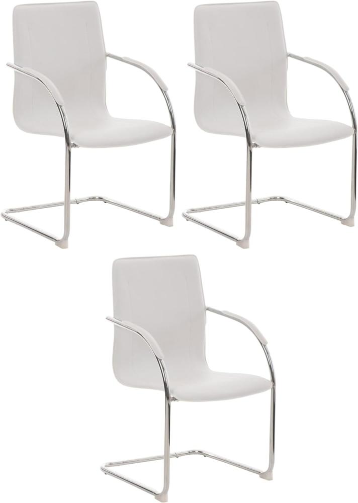3er Set Stühle Melina (Farbe: weiß) Bild 1
