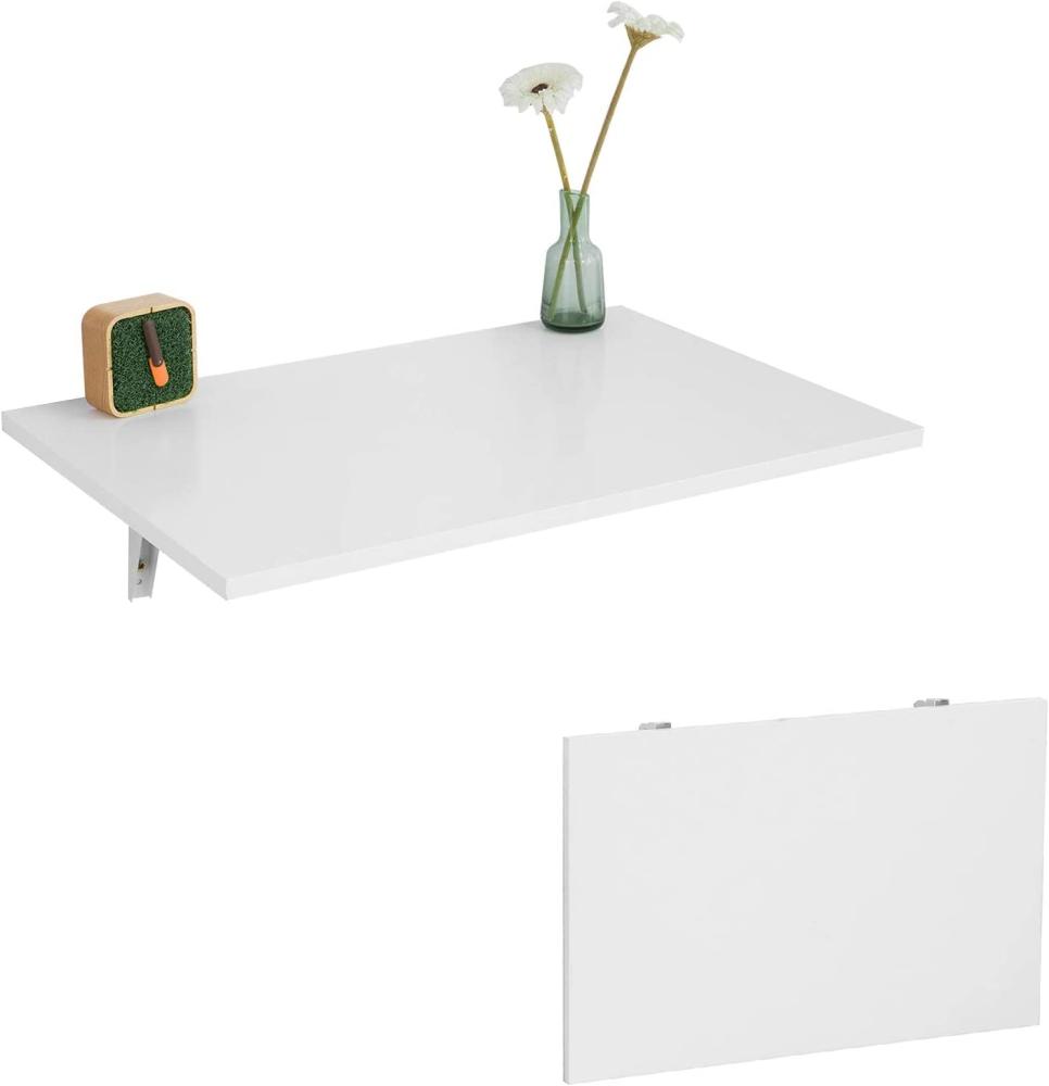 Wandklapptisch,Klapptisch,Esstisch,Küchentisch,60x40cm,weiß, FWT21-W Bild 1