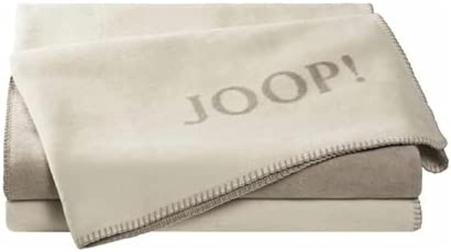 JOOP! Plaid / Decke Uni-Doubleface Ecru-Feder 150 x 200 cm Bild 1