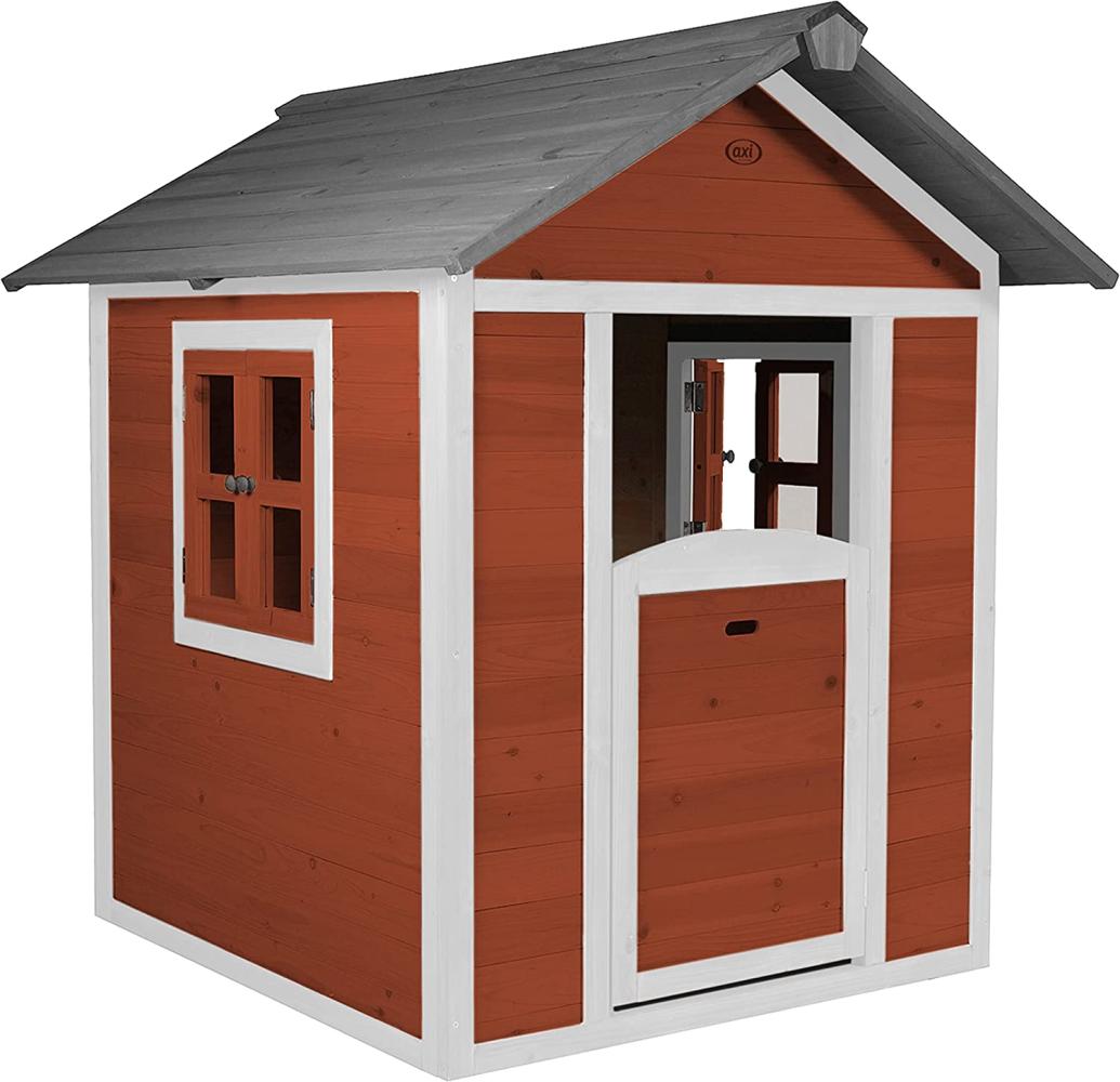 Spielhaus Lodge Sunny 135 x 111 x 133 cm 100% FSC-Holz rot Bild 1