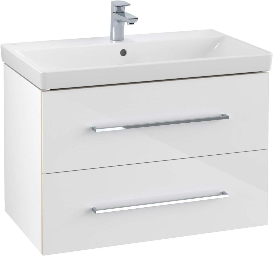 Villeroy & Boch Avento Waschtischunterschrank A89100, 2 Auszüge, Breite 780mm, Farbe: Crystal White - A89100B4 Bild 1
