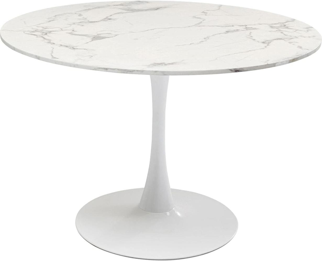 Kare Tisch Schickeria Marmor Weiß Esstisch, Holzwerkstoff, 74x110x110 cm Bild 1