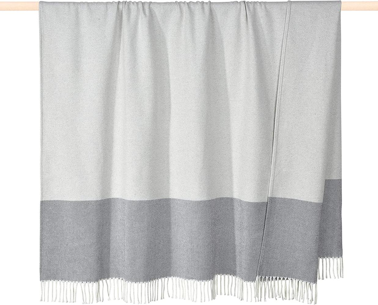 pad Decke 150x200 Stripes grey 50% Baumwolle 50% Polyacrylic Bild 1