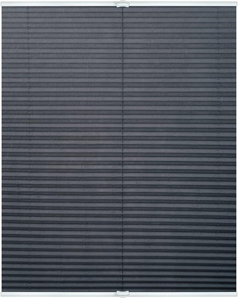 Lichtblick Plissee Klemmfix, ohne Bohren, verspannt, grau, 130 x 60 x 3 cm Bild 1