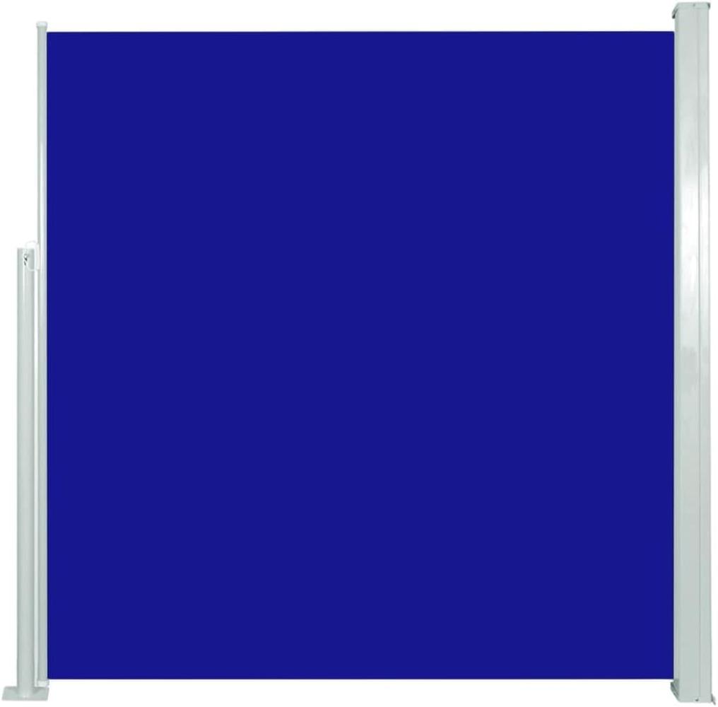 Ausziehbare Seitenmarkise 140x300 cm Blau Bild 1