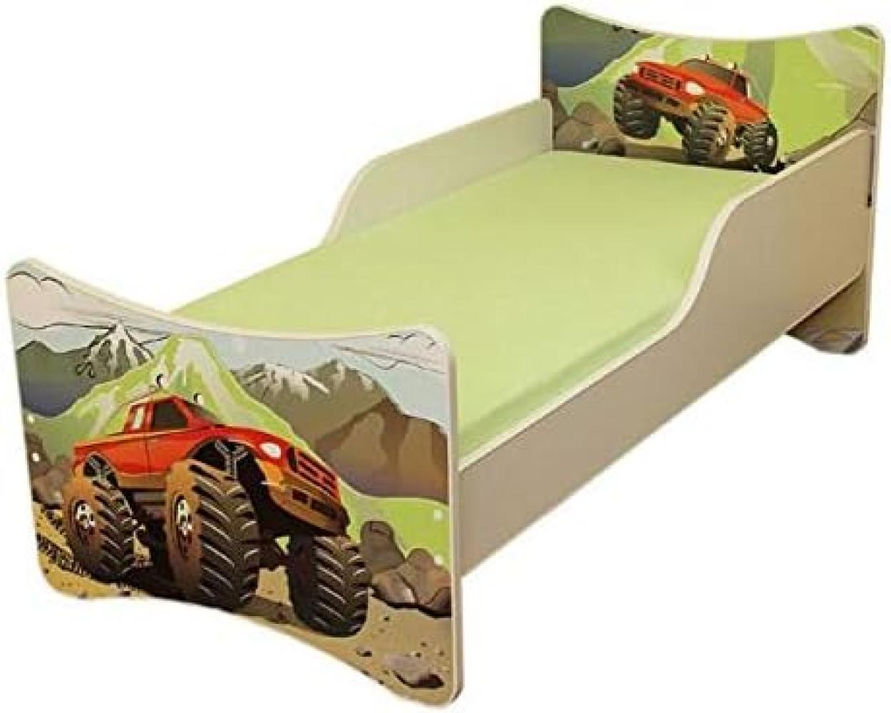 Best for Kids 'Auto' Kinderbett mit Schaummatratze 90x200 grün Bild 1