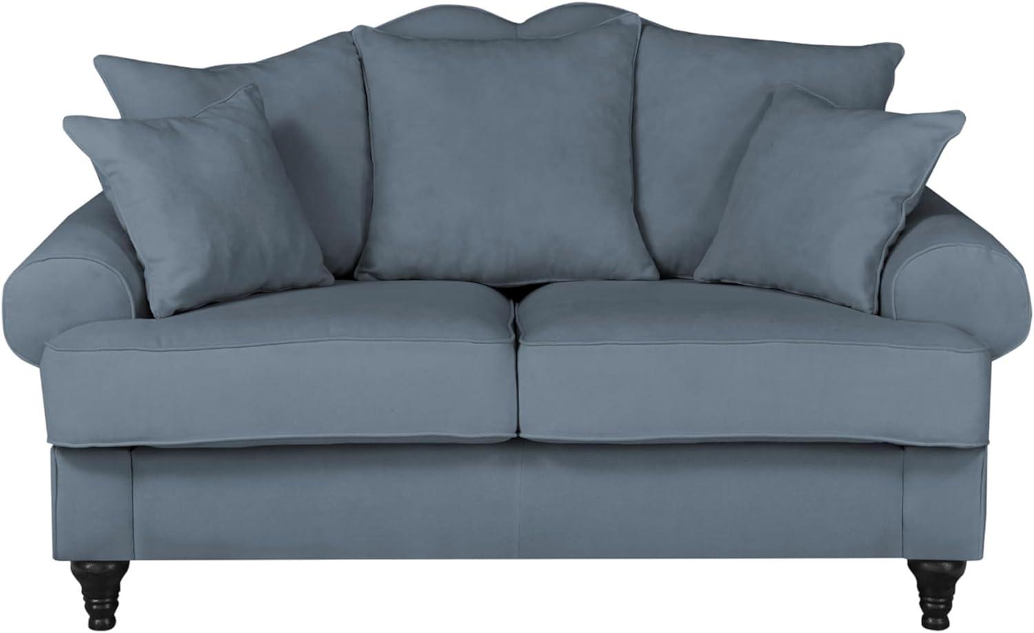 Sofa 2-Sitzer Adelina in blau 170 cm Bild 1