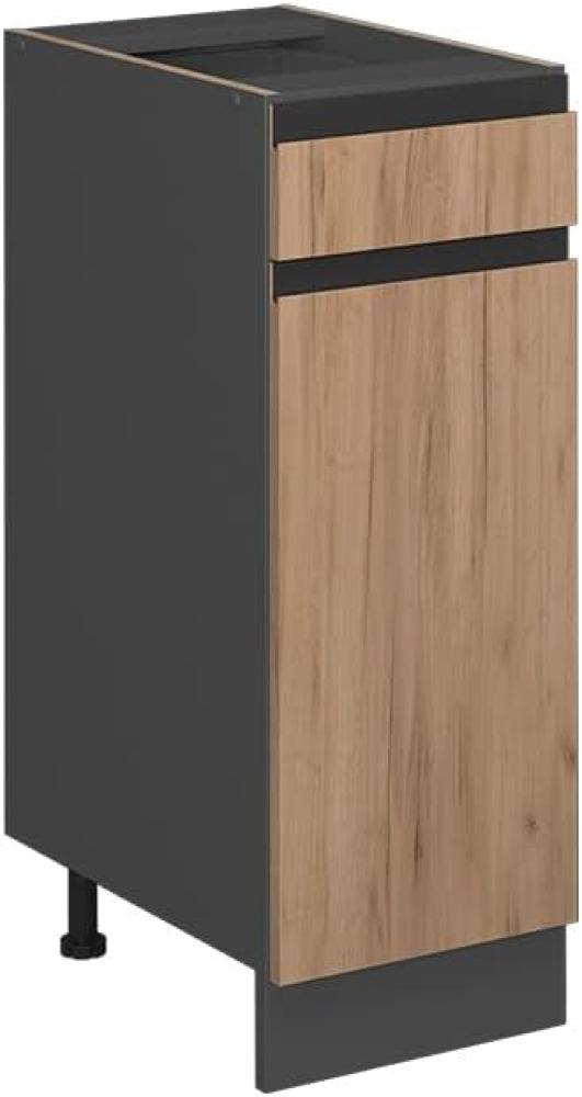 Vicco Schubunterschrank Küchenschrank Küchenmöbel R-Line J-Shape 30 cm modern (Anthrazit-Eiche) Bild 1