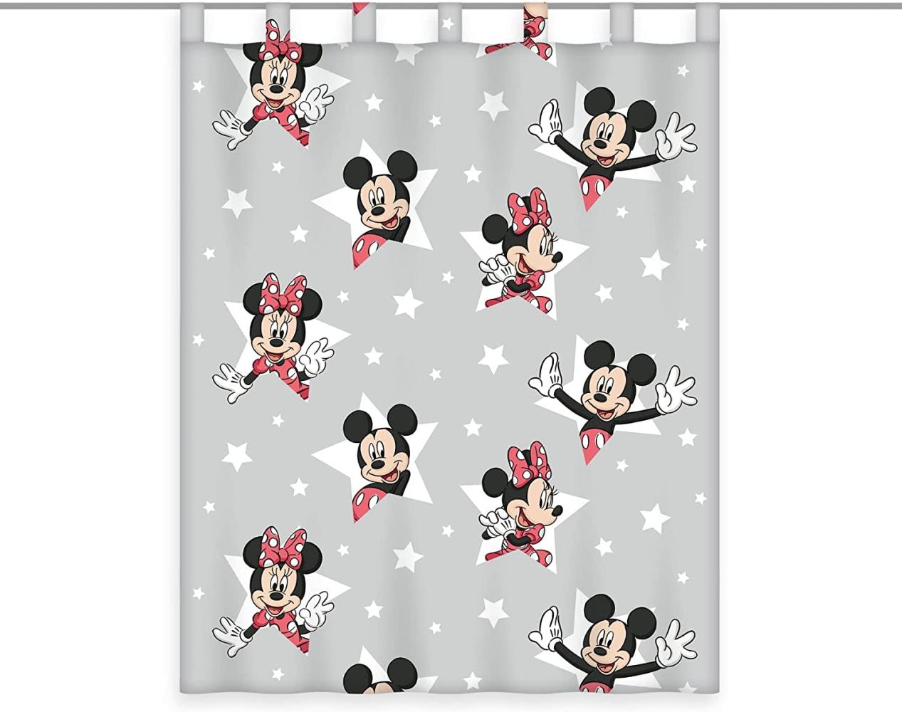 Disney Minnie & Mickey Gardine Vorhang Fertiggardine 140 x 175 cm blickdicht Bild 1