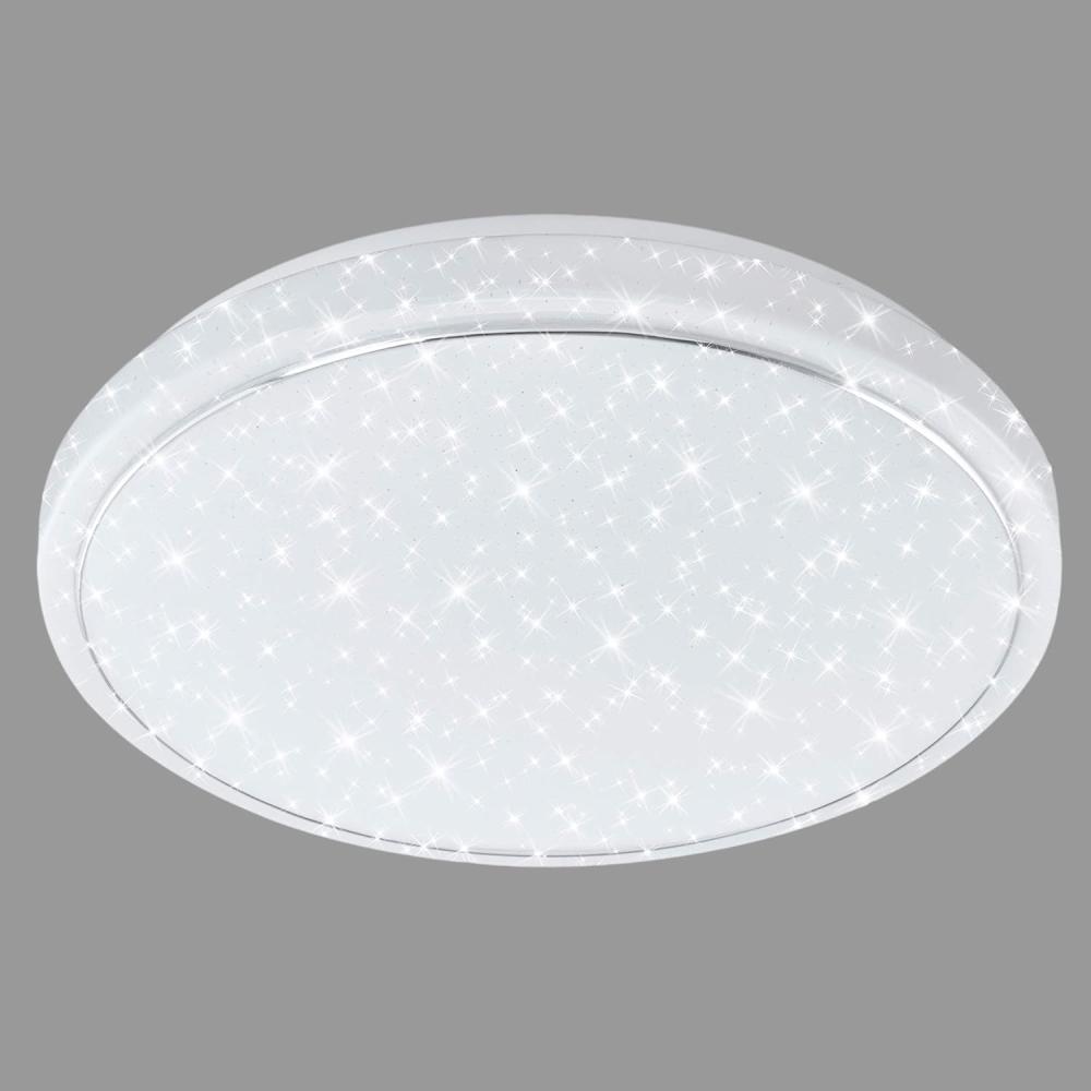 Briloner Leuchten LED Deckenleuchte mit Sternen-Dekor inkl. Chromring, Deckenlampe Farbtemperatursteuerung (warm weiß-neutral Tageslichtweiß), 23 W, Ø 38cm Bild 1