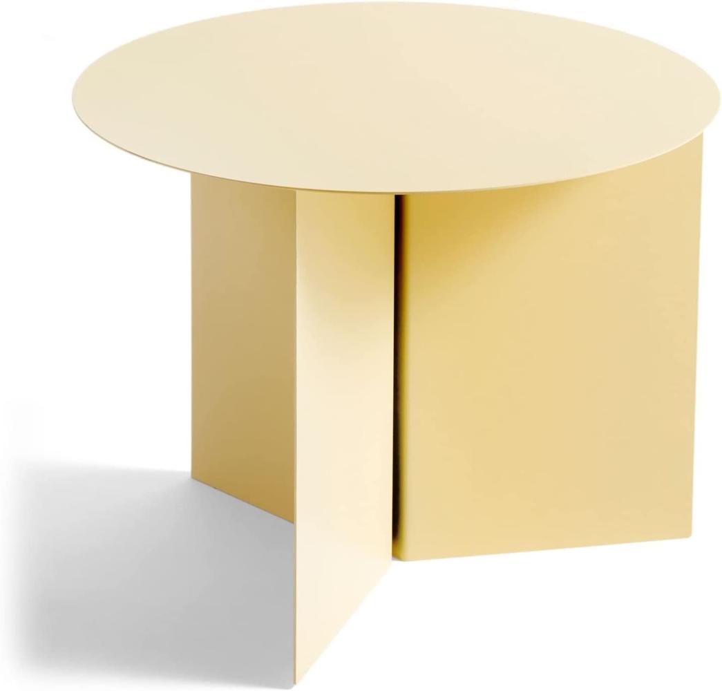 Hay Slit Table Round Beistelltisch, Stahl, Light Yellow, 35,5cm Bild 1