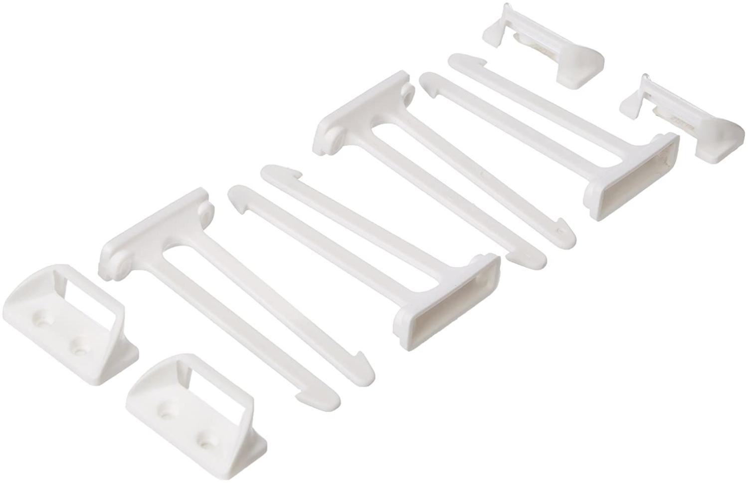 ABUS Schubladen-Sicherung Sina Sicherung für Türen, Schränke und Schubladen - einfache Montage - 1 Stück - weiß - 76973 Bild 1