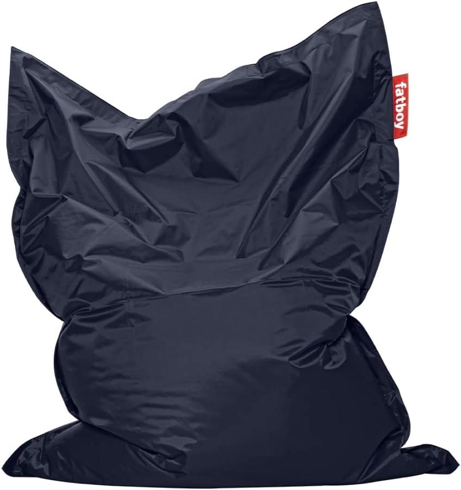 Fatboy® Original Blau Nylon-Sitzsack | Klassischer Indoor Beanbag, Sitzkissen | 180 x 140 cm Bild 1