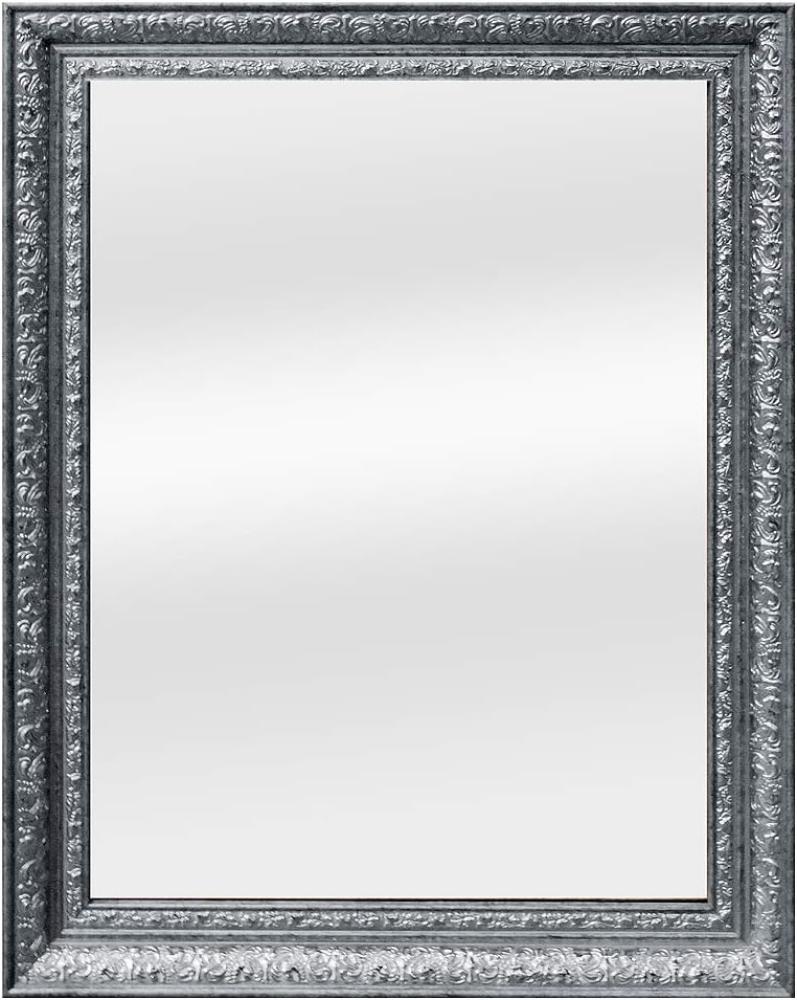 Spiegel JENNY Silber ca. 50x40cm Wandspiegel Badspiegel Schminkspiegel Barock Bild 1