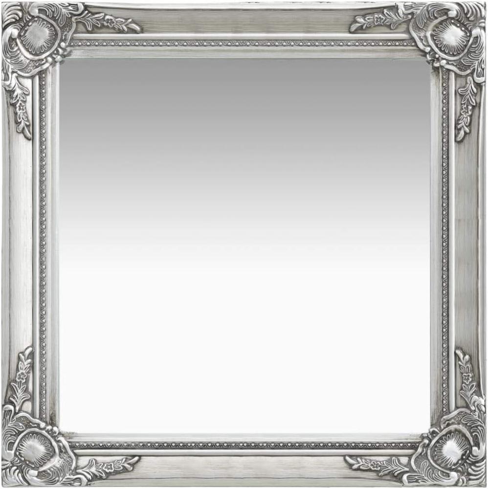vidaXL Wandspiegel im Barock-Stil 60 x 60 cm Silbern Bild 1