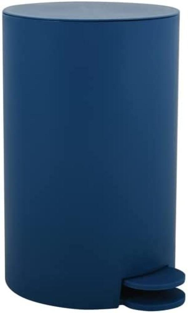 MSV Kosmetikeimer "Osaki" Mülleimer Treteimer Abfalleimer - 3 Liter – mit herausnehmbaren Inneneimer - Blau Bild 1