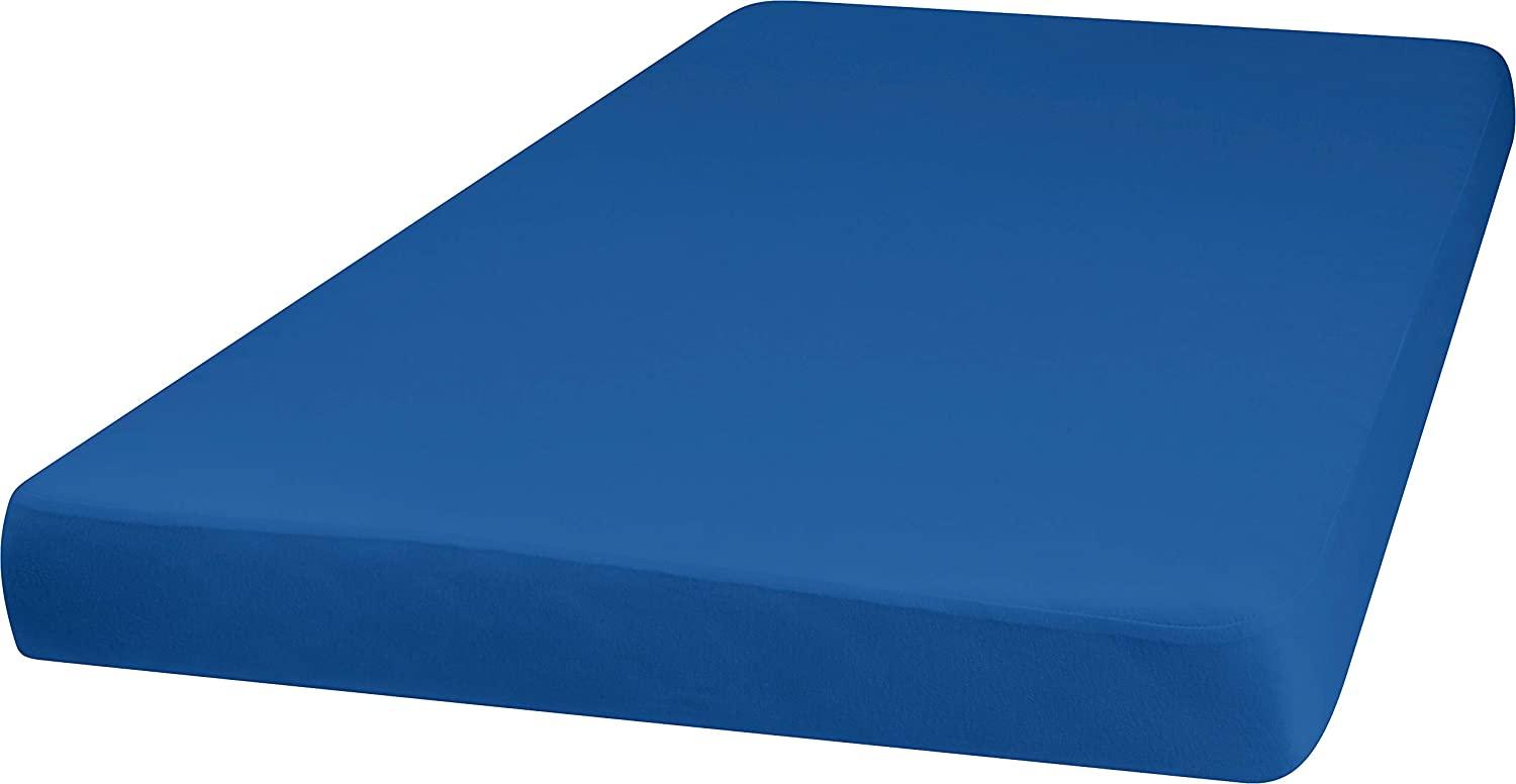 Playshoes Jersey-Spannbettlaken 70x140 cm blau Bild 1