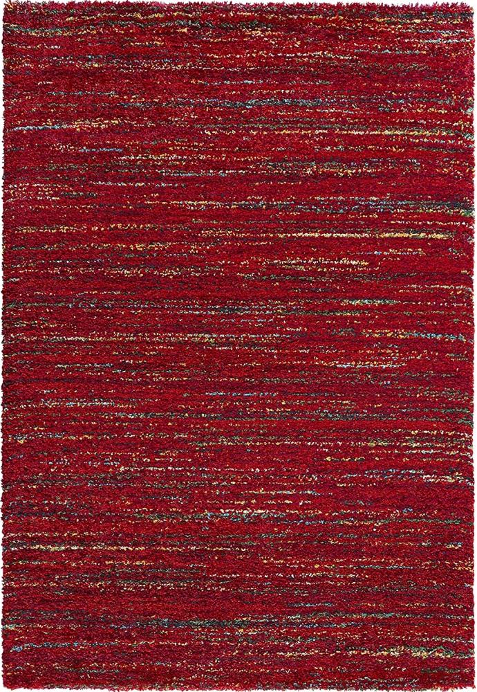Hochflor Teppich Chic meliert rot - 160x230x3cm Bild 1