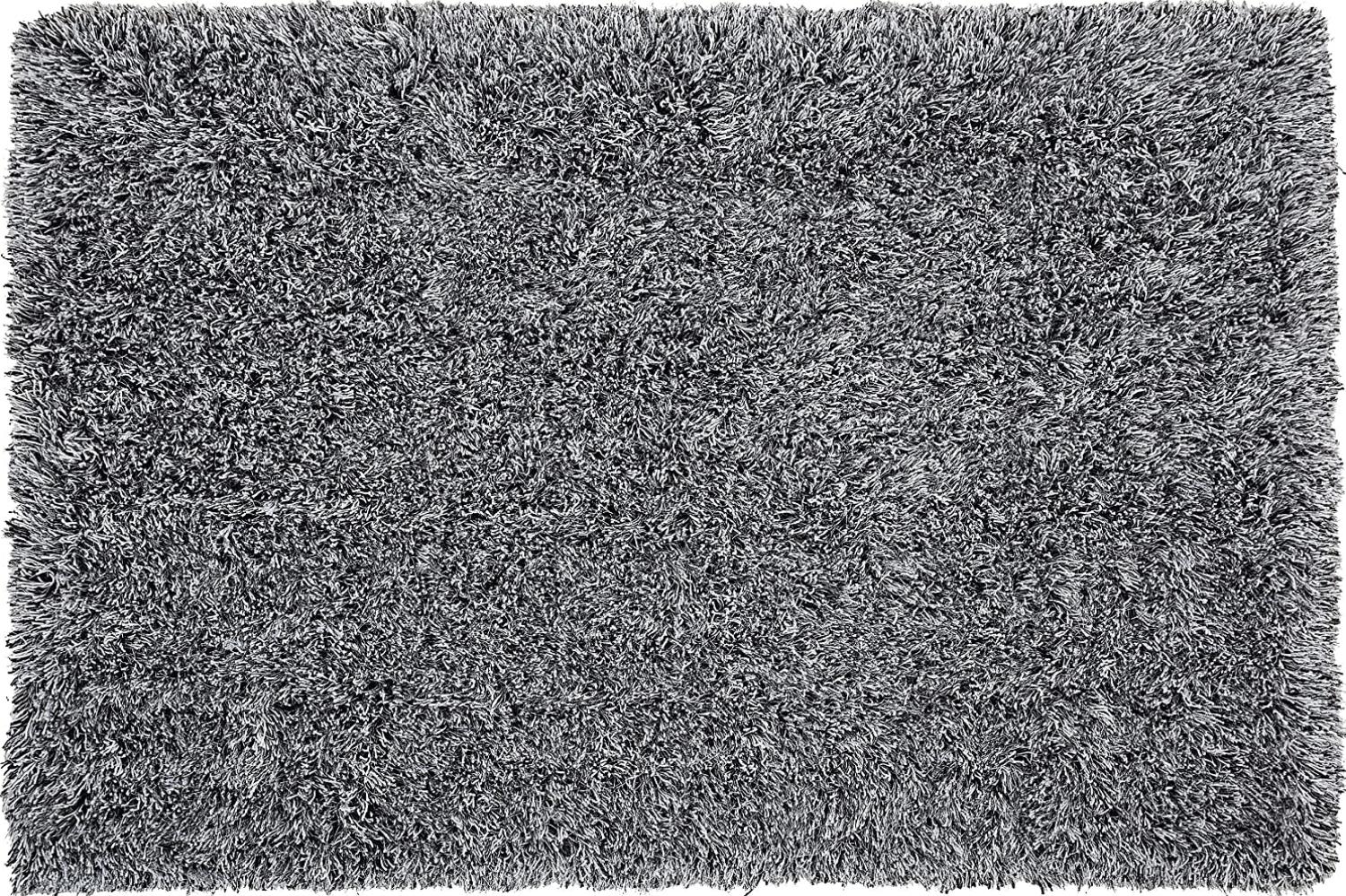 Teppich schwarz-weiß 160 x 230 cm Shaggy CIDE Bild 1