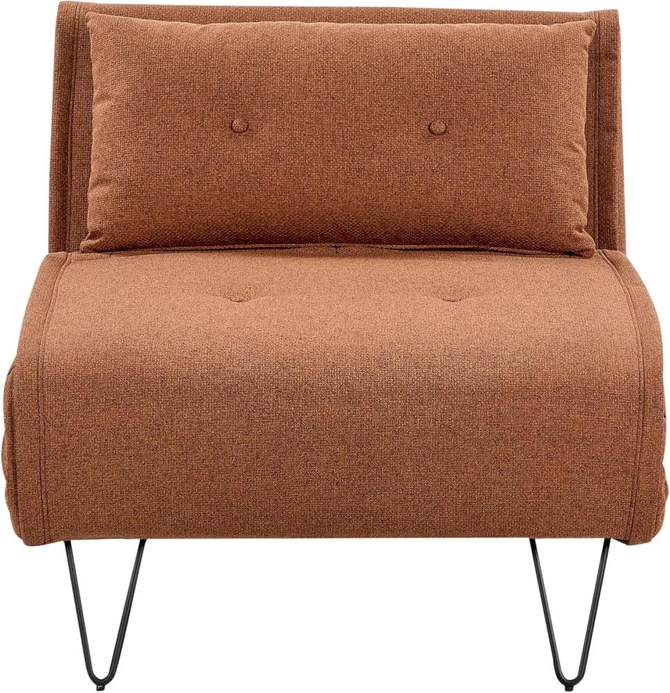 Schlafsofa orange schwarz VESTFOLD Bild 1