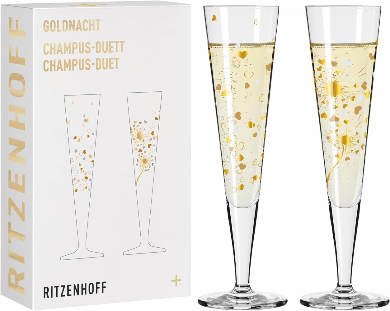 Ritzenhoff 6031007 Champagnerglas-Set F24 GOLDNACHT Ana Vasconcelos 2024 Bild 1