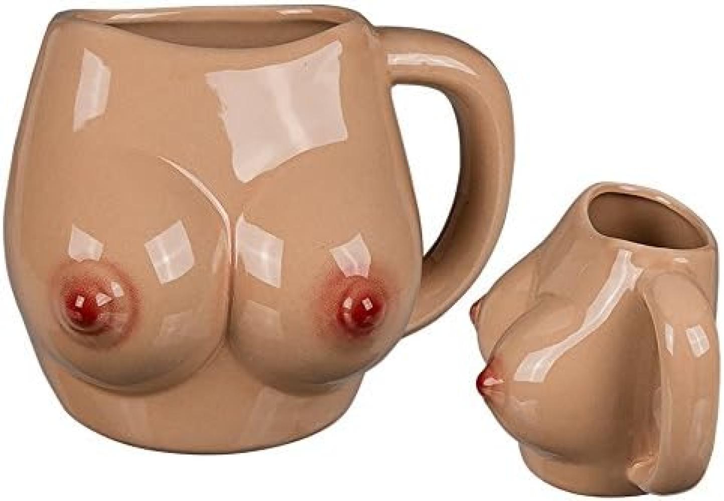 Tasse Brüste Boob Mug Kaffee Tee Becher als Geschenk Junggesellenabschied Fun Bild 1