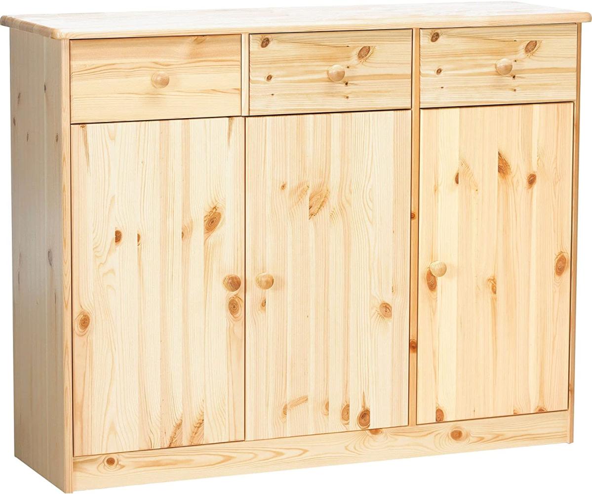 Erst-Holz 90. 50-25 Highboard Kommode Anrichte Kiefer Sideboard natur 3 Schubladen, 3 Türen Bild 1