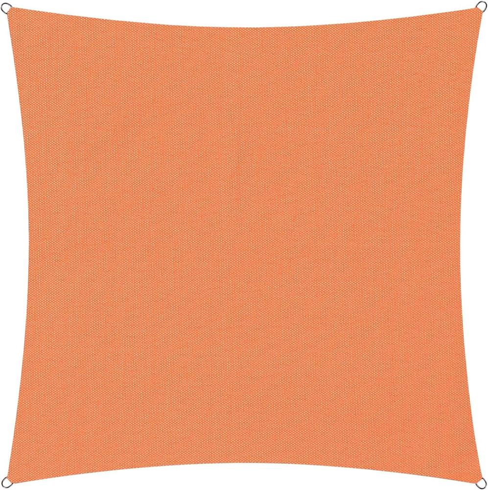 Lumaland Sonnensegel Polyester Quadrat 3 x 3 Meter Orange Bild 1