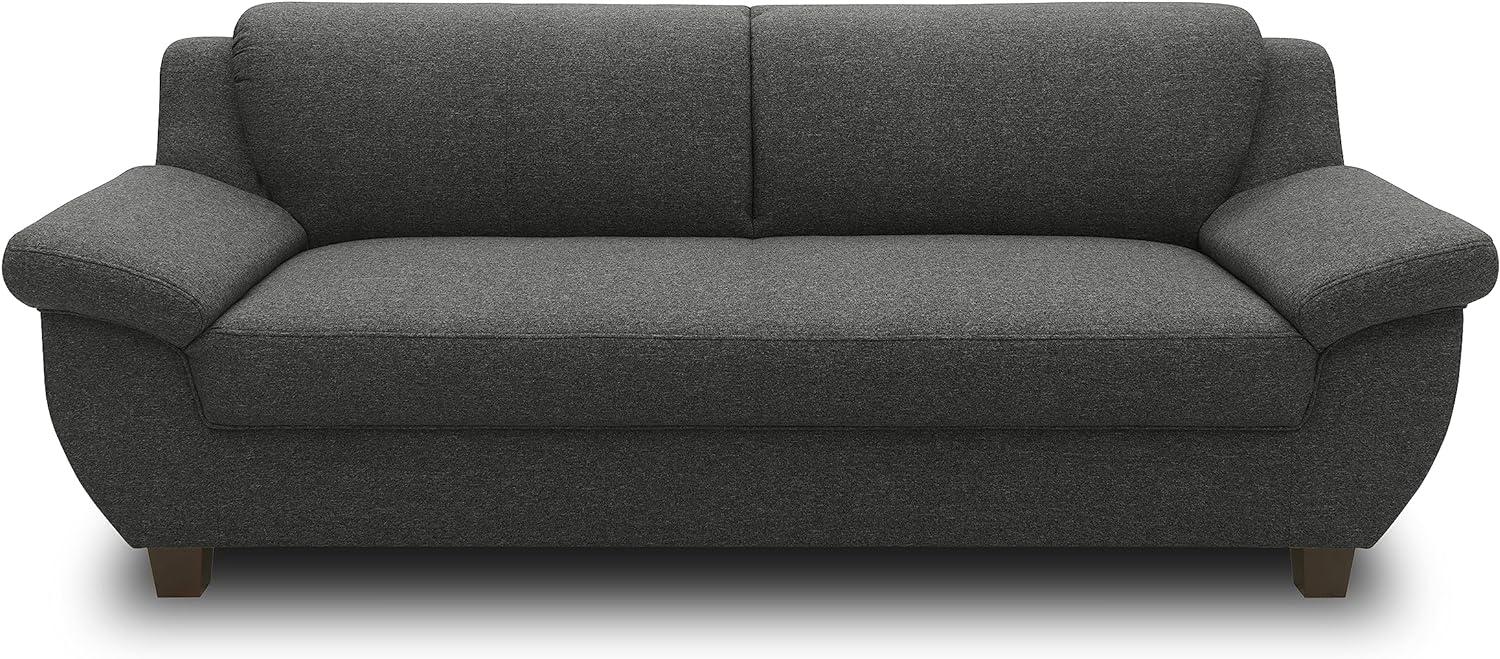 DOMO. collection 3 Sitzer, Sofa, 3er Couch, Garnitur, 3-2-1, anthrazit, 207 cm Bild 1