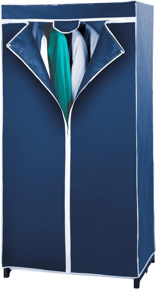 Kleiderschrank Air, mit Ablage, 75 x 160 x 50 cm, Blau - WENKO Bild 1