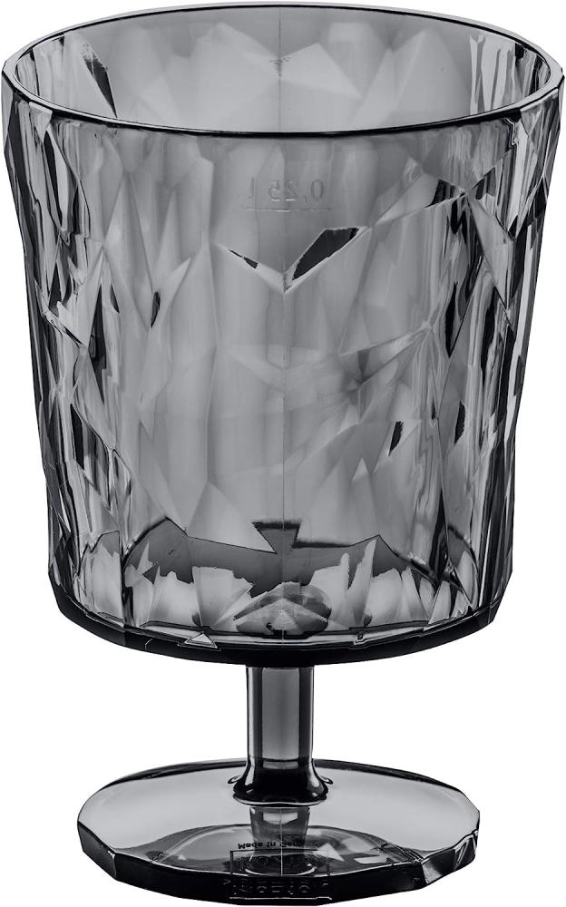 Koziol Crystal 2. 0 S Glas, Trinkbecher, Saftglas, Wasserbecher, Transparent Anthrazit, 250 ml, 3577540 Bild 1