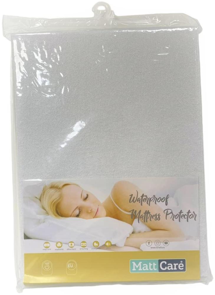Lorelli Kinderbett Matratzenschoner weiß, 80 x 200 cm wasserdicht Bild 1