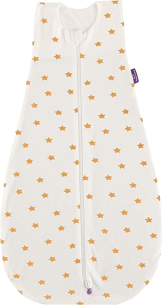Träumeland Sommerschlafsack LIEBMICH Tencel Größe 90 weiß mit gelben Sternen Bild 1
