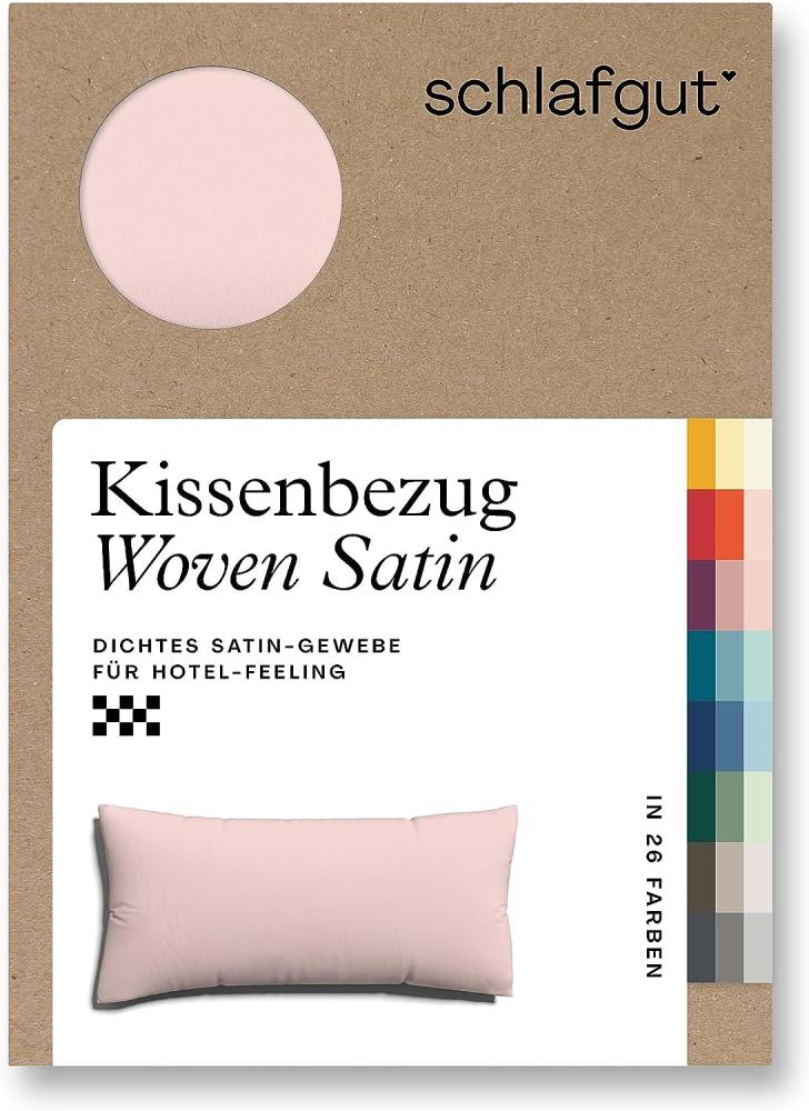 Schlafgut Woven Satin Bettwäsche | Kissenbezug einzeln 40x80 cm | purple-light Bild 1