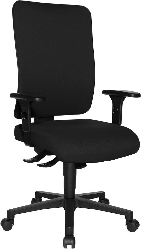 Topstar Open X (P) ergonomischer Bürostuhl, Schreibtischstuhl, Stoffbezug, schwarz Bild 1