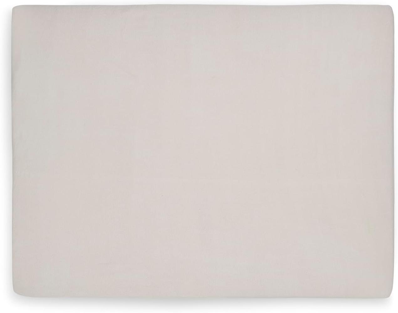 Jollein Spannbettlaken Baumwolle 75 x 95 cm Soft Grey Bild 1
