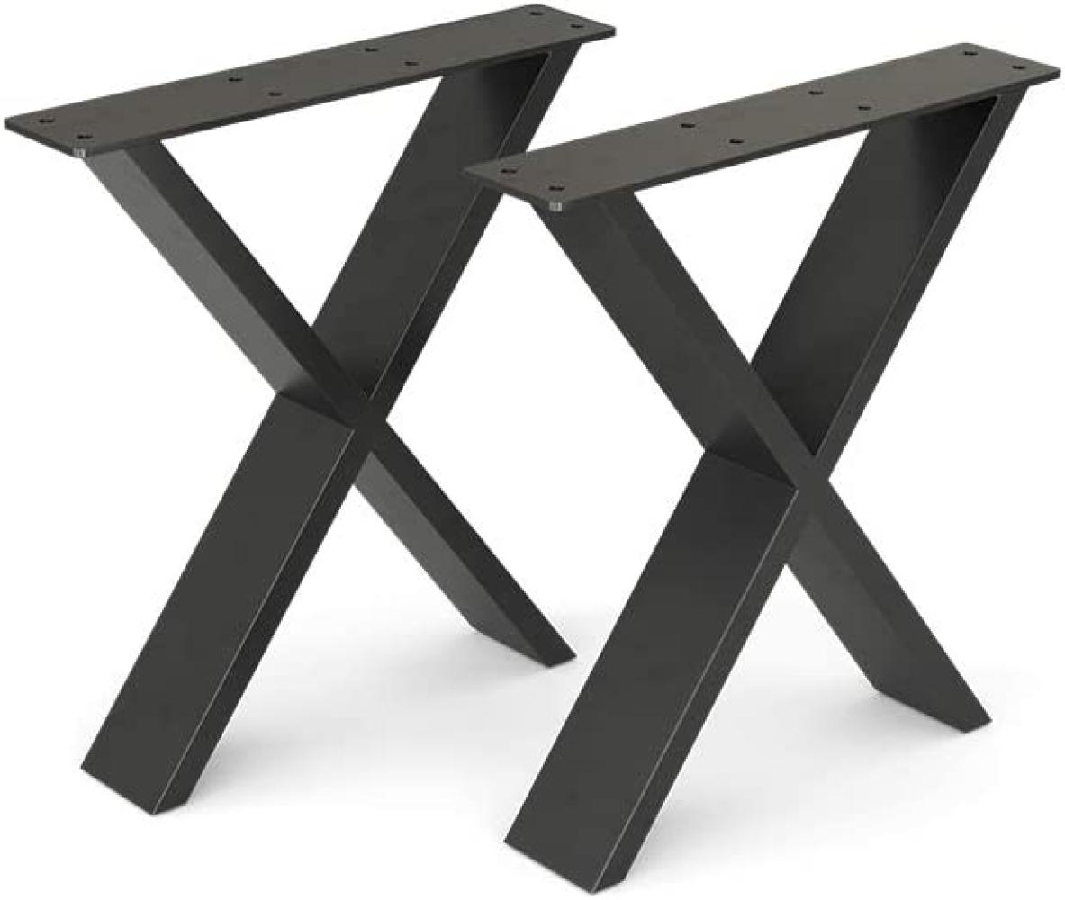 Vicco Loft Tischgestell X-Form, 42cm Bild 1