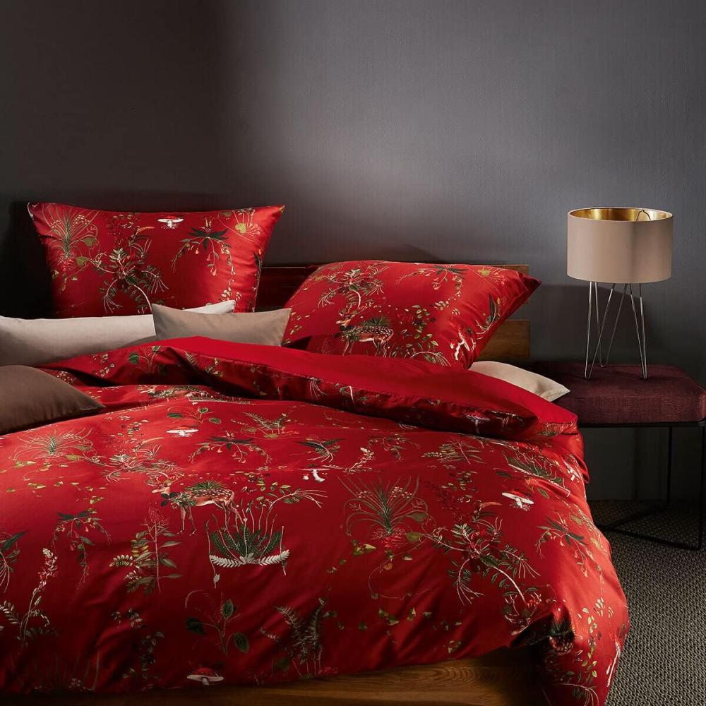 Fleuresse Mako-Satin Bettwäsche Bed Art S Morwell marsala | 135x200 cm + 80x80 cm Bild 1