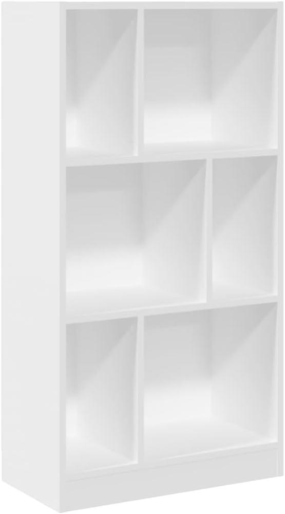 Bücherregal Weiß 57x28,5x107,5 cm Holzwerkstoff 848003 Bild 1