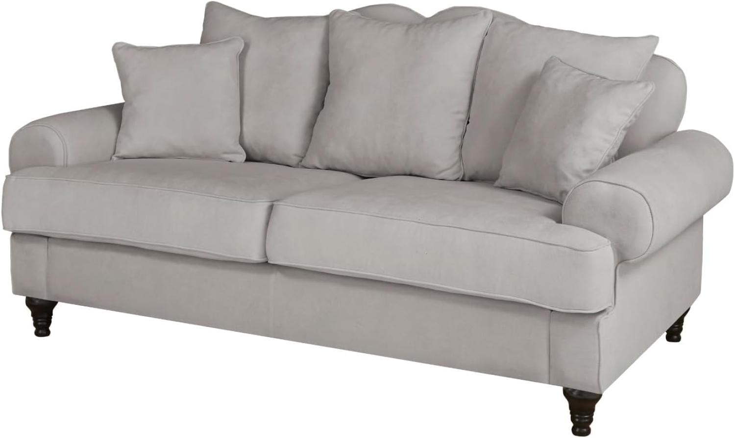 Sofa 3-Sitzer Adelina in grau 200 cm Bild 1
