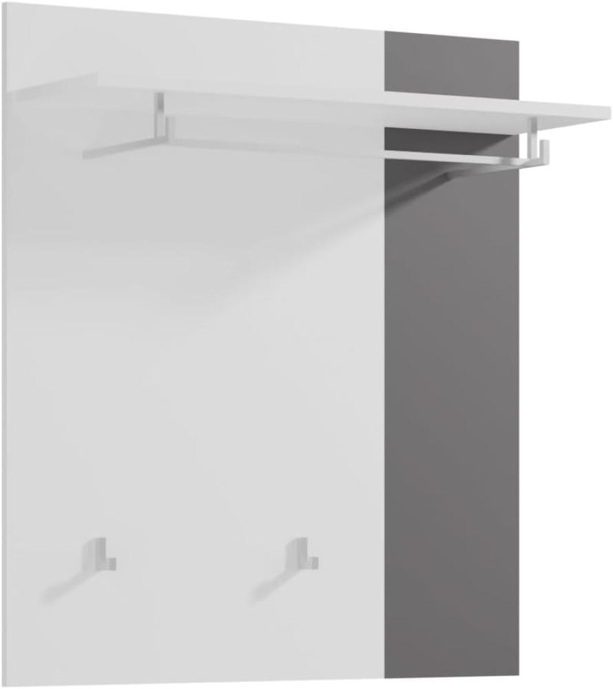 Garderobenpaneel Kato in weiß und grau 85 x 91 cm Bild 1