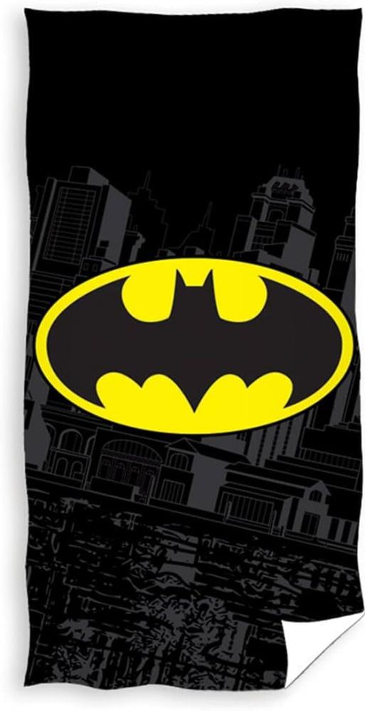 strandtuch Batman 70 x 140 cm Baumwolle schwarz Bild 1