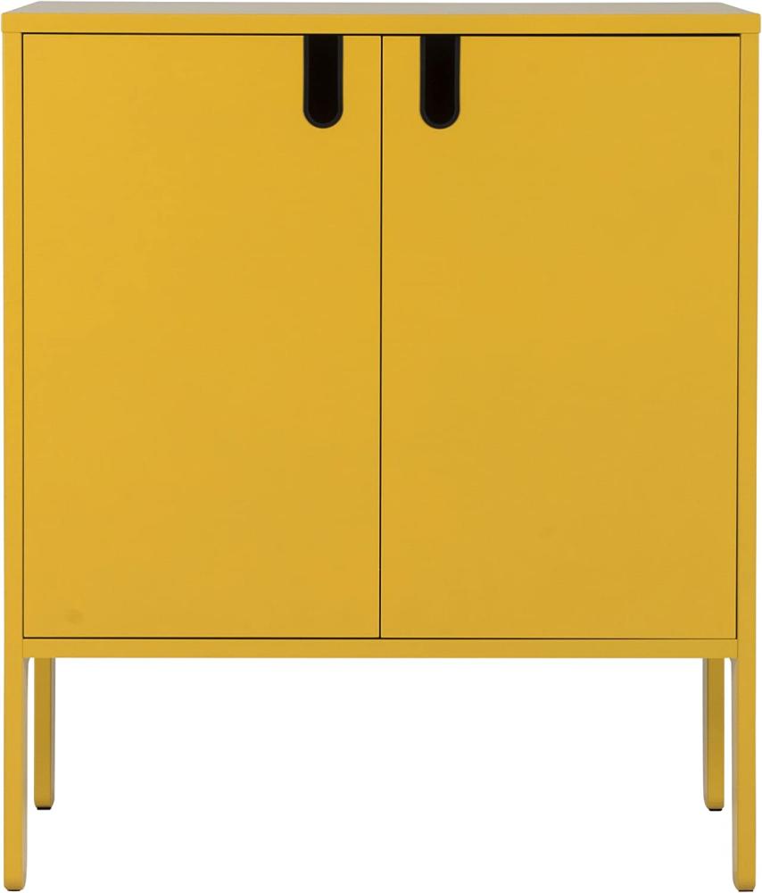 TENZO 8552-029 UNO Designer Schrank 2 Türen, MDF/Spanplatte, Mustard, 76 x 40 x 89 cm Bild 1